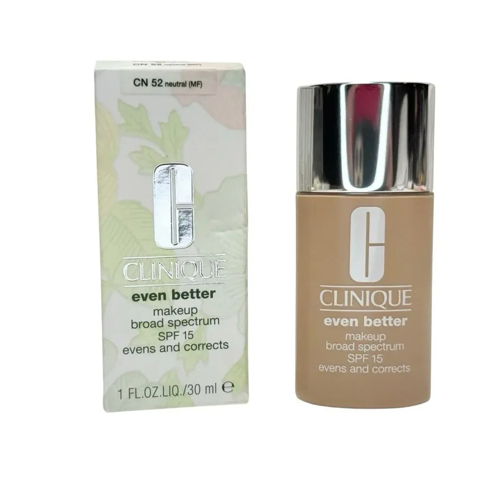 Clinique Even Better Makeup Foundation SPF 15 – 1 oz / 30ml CN 52 Neutral New